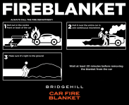 Car Fire Blanket