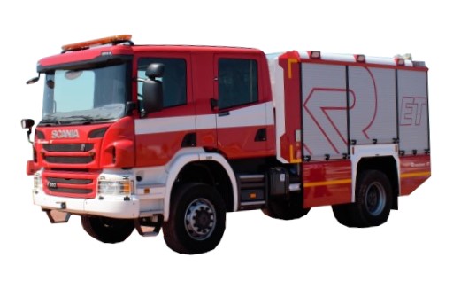 Cisternová automobilová stríkacka Rosenbauer ET SCANIA