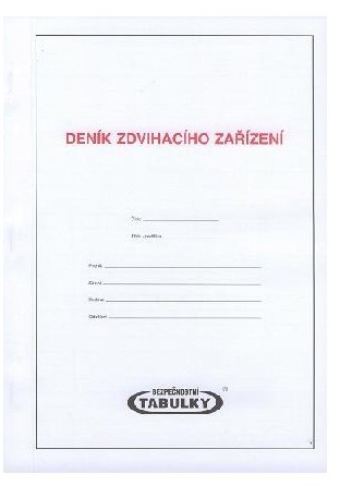 Deník zdvihacího zařízení - 