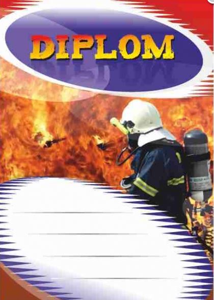 Diplom A4, hasič - 