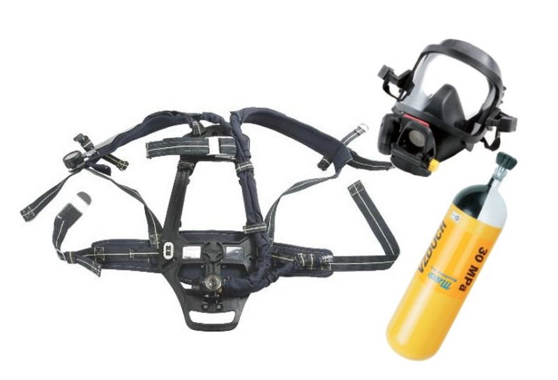 Dýchací prístroj PLUTO 300 Fireman set - maska s kandahárem