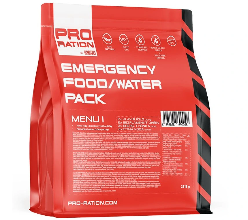 Emergency food PACK Menu Vege | Požární bezpečnost s.r.o.