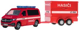 Hasičské auto VW s přívěsem