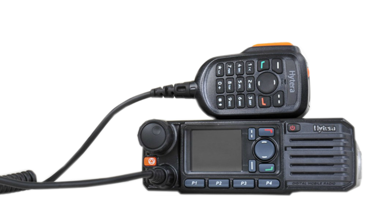 HYTERA MD785i vozidlová digitální radiostanice, bez GPS s tlacítkovým mikrofonem
