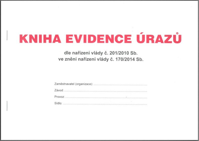 Kniha evidence pracovních úrazu