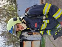 Kukla NANOMESH, test v FOK (flashover kontejner)