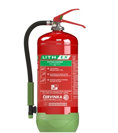 LithEx - hasicí prístroj na lithiové baterie 6 l