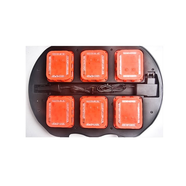 Magnetické LED blikače s inteligentní synchronizací blikání, oranžové - 