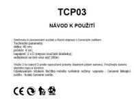 návod - svítící směrovka TCP03