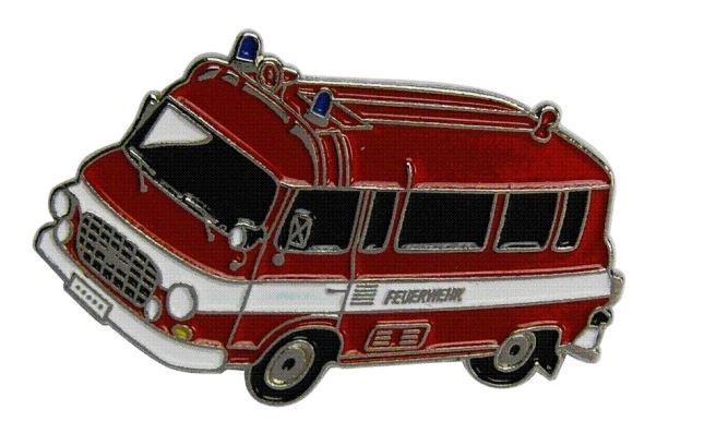 Odznak auto hasičské - FEUERWEHR BARKAS - 