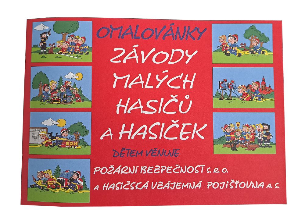 Omalovánky s hasicskou tématikou - požární sport