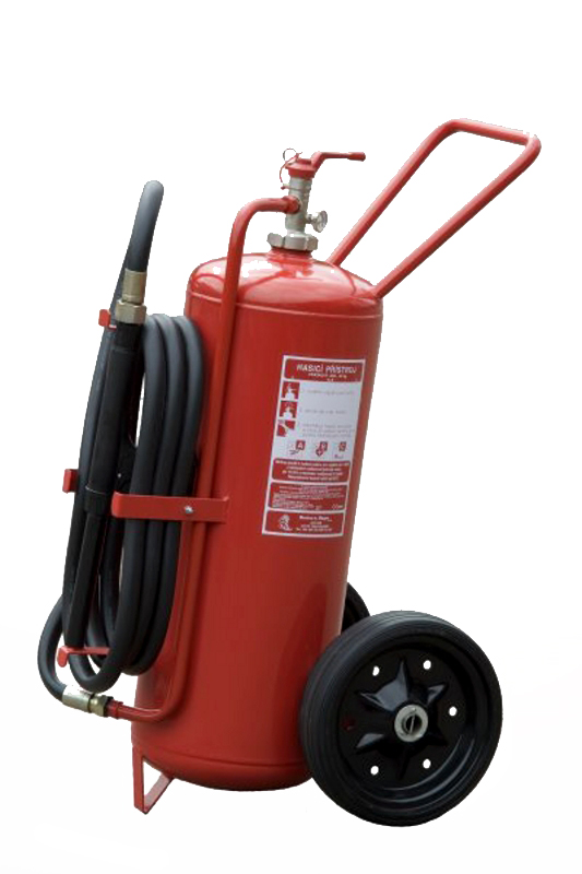 P50Te (pojízdný) - práškový hasicí prístroj