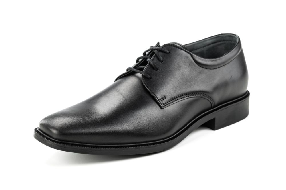 Pánská společenská obuv manager GRUNA ELEGANT, dělený nárt, černá