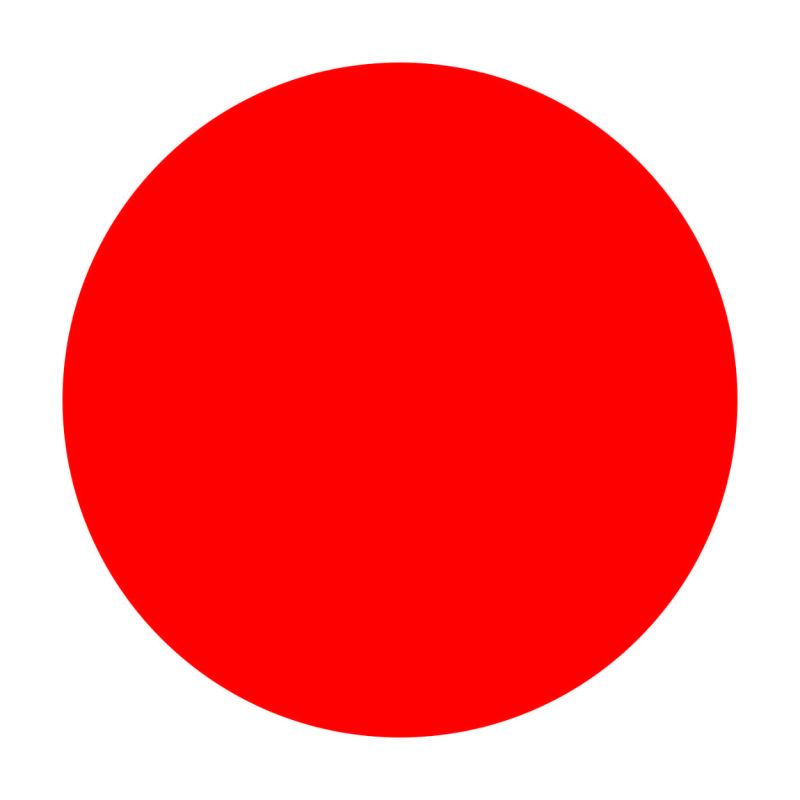 Podlahová znacka cervené kolecko, 10 cm