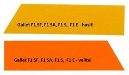 Polep přilby Gallet F1S, F1SA, F1SF, F1E s potiskem Polep přilby Gallet F1S, F1SA, F1SF, F1E s potiskem