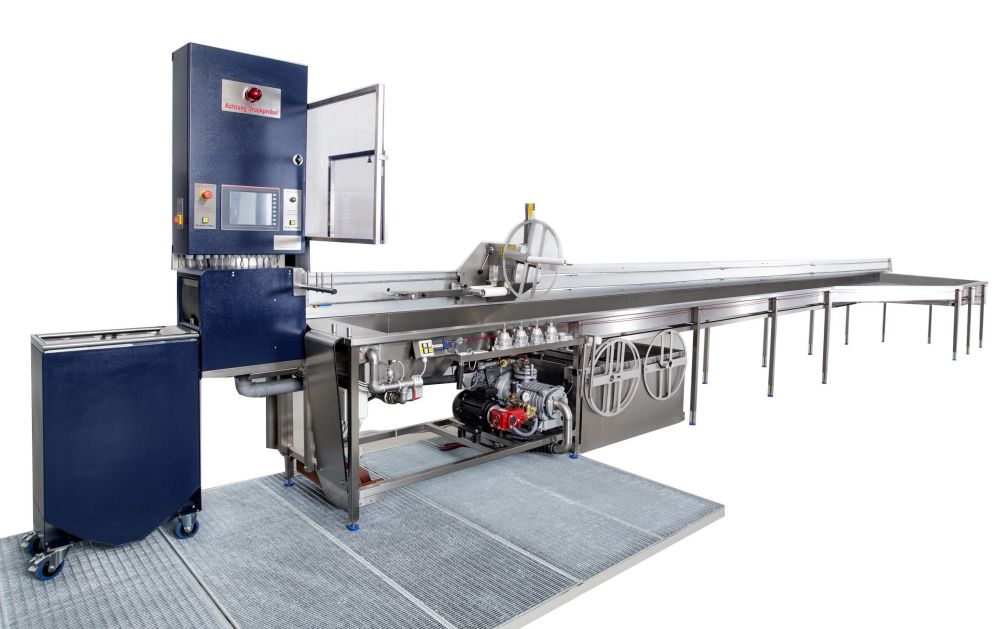 Poloviční linka na údržbu hadic v kombinaci s věží PRO 2H