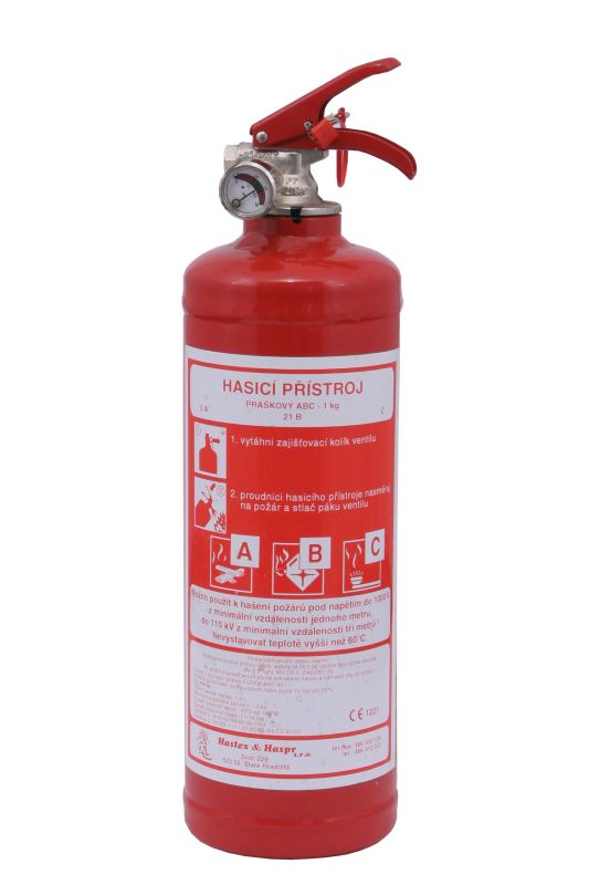 PR1e - práškový hasicí prístroj 