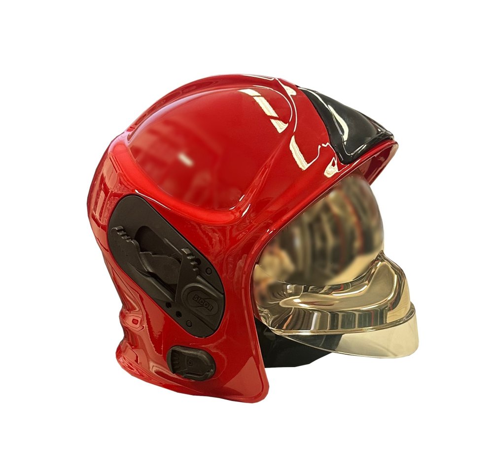 červená - zlatý štít