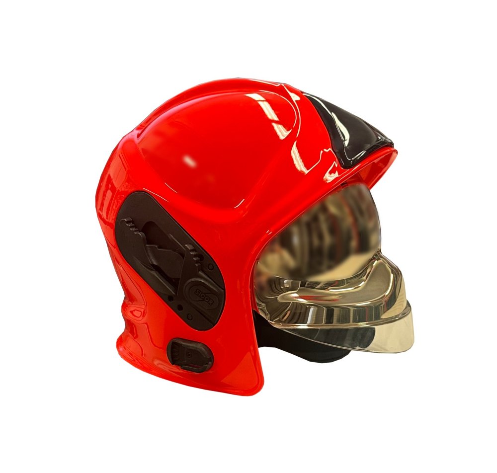 signální oranžová - zlatý štít