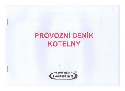 Provozní deník kotelny - 