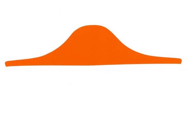 Rozlišovací štítek (samolepka) na přilbu Dräger HPS7000 - oranžový - 