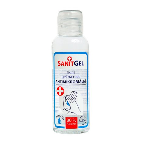 SANITGEL čistící gel na ruce antimikrobiální 100ml - 
