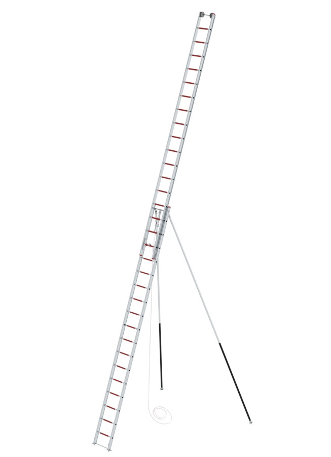 Výsuvný lanový žebřík - dvoudílný