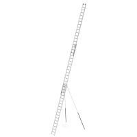 Výsuvný lanový žebřík s podpěrami - třídílný