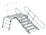 záchranná a pracovní plošina se schody