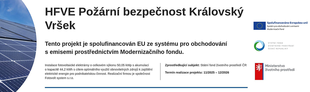 HFVE Požární bezpečnost HFVE Požární bezpečnost